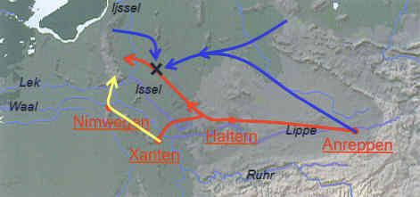  Der Verlauf der Varusschlacht